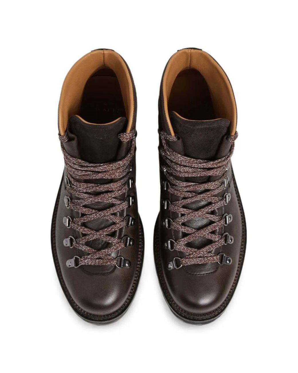 Hackett Brown Verbier Hiker Ankle Boots for men