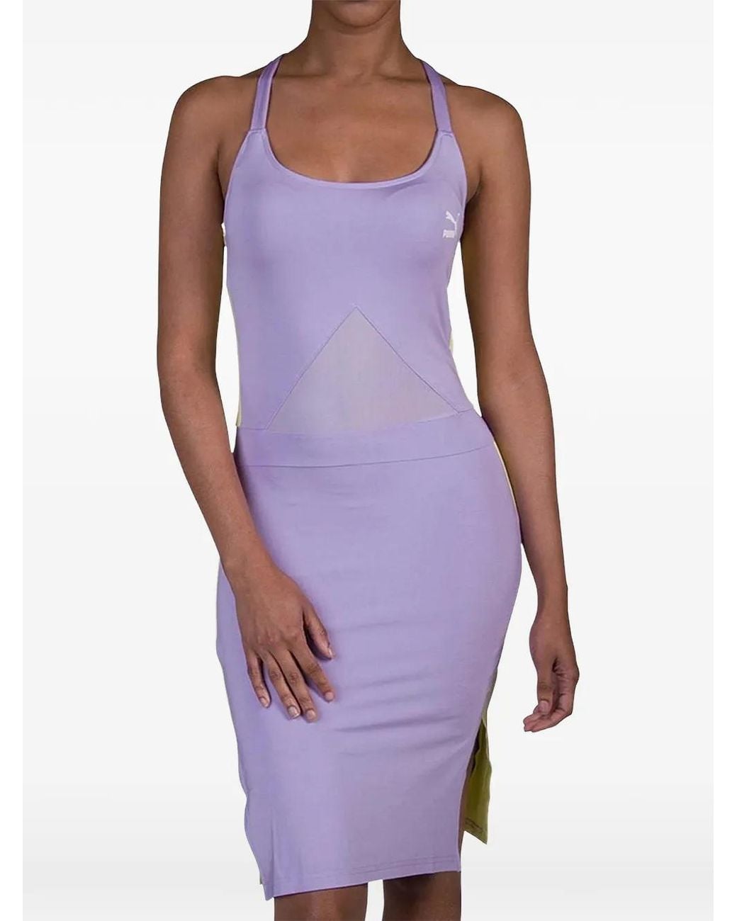 knee length dresses for ladies Puma Women's Cruise Sleeveless Solid Golf Dress Light Purple XL