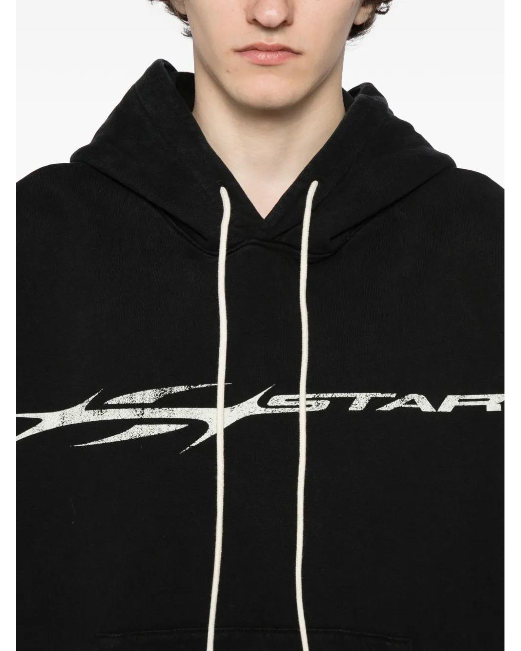 HELLSTAR Black Hstar Hoodie for men