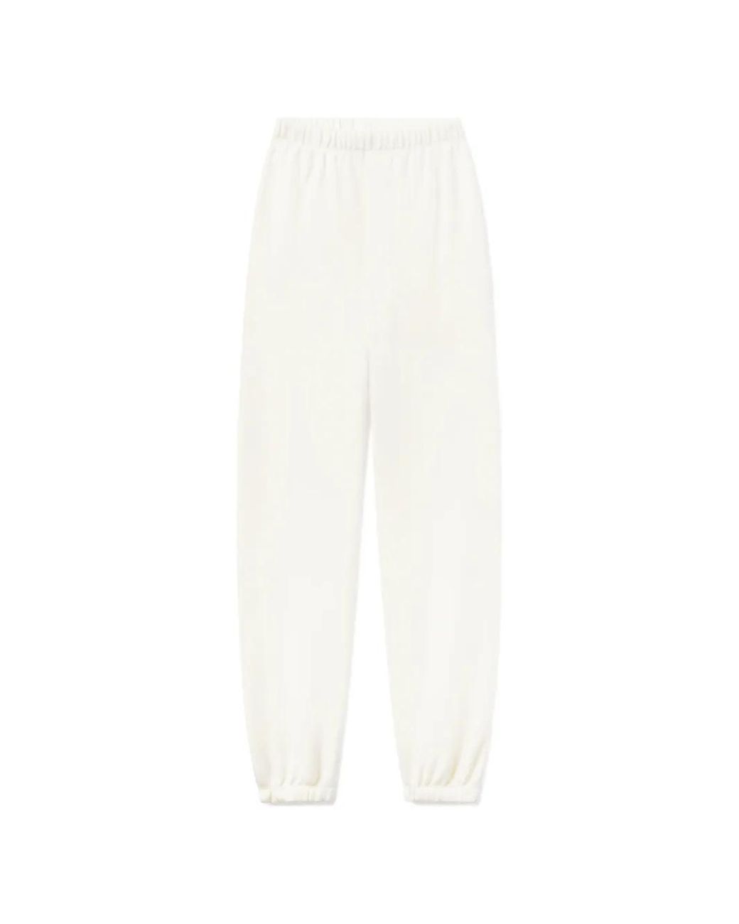 ÉTERNE White Classic Elasticated-Waistband Track Pants