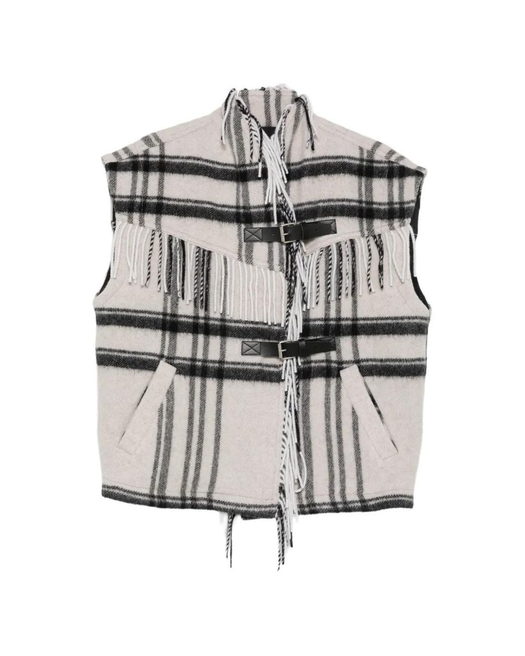 Isabel Marant Gray Ginesa Fringed Jacket