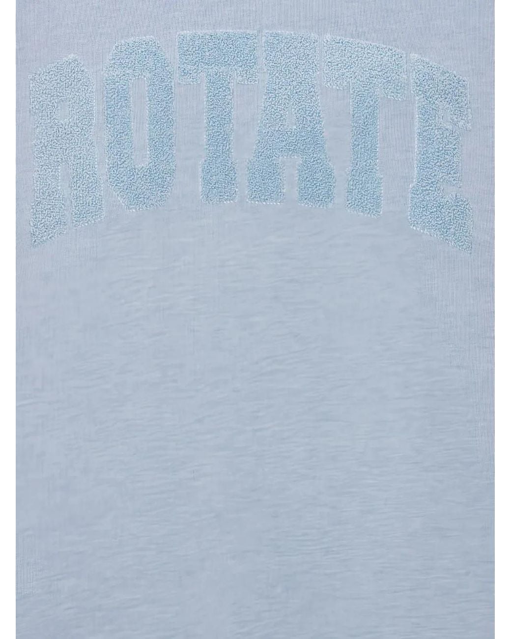 ROTATE BIRGER CHRISTENSEN Blue Heavy Sweatshirt Crewneck