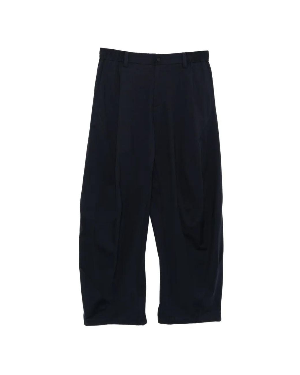 CROQUIS Blue Tapered Drawstring Trousers for men