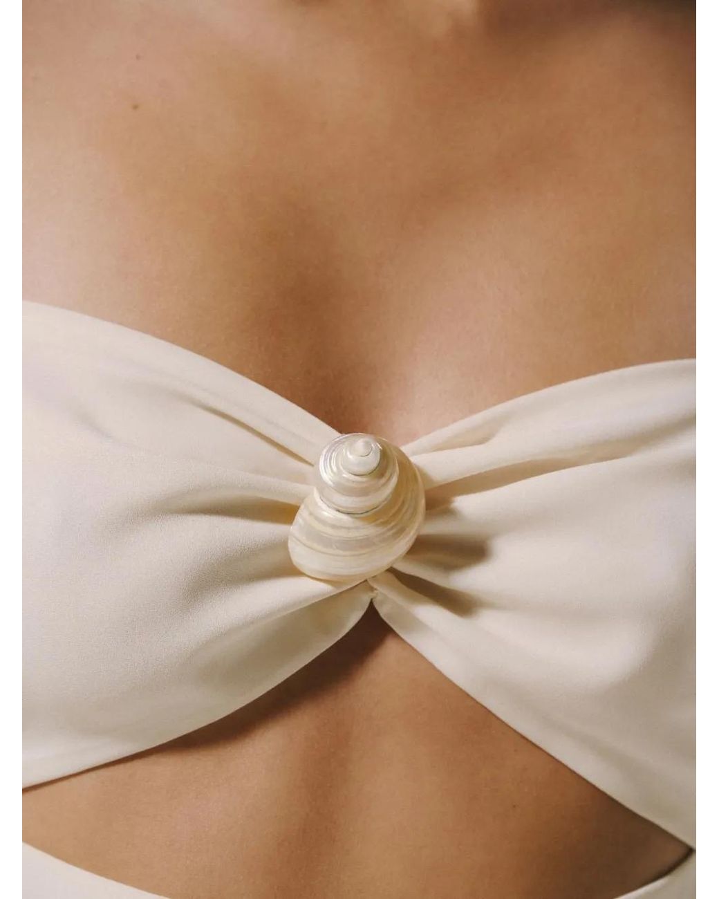 Baobab White Josefina Maxi Shell-Motif Cutout-Design Dress