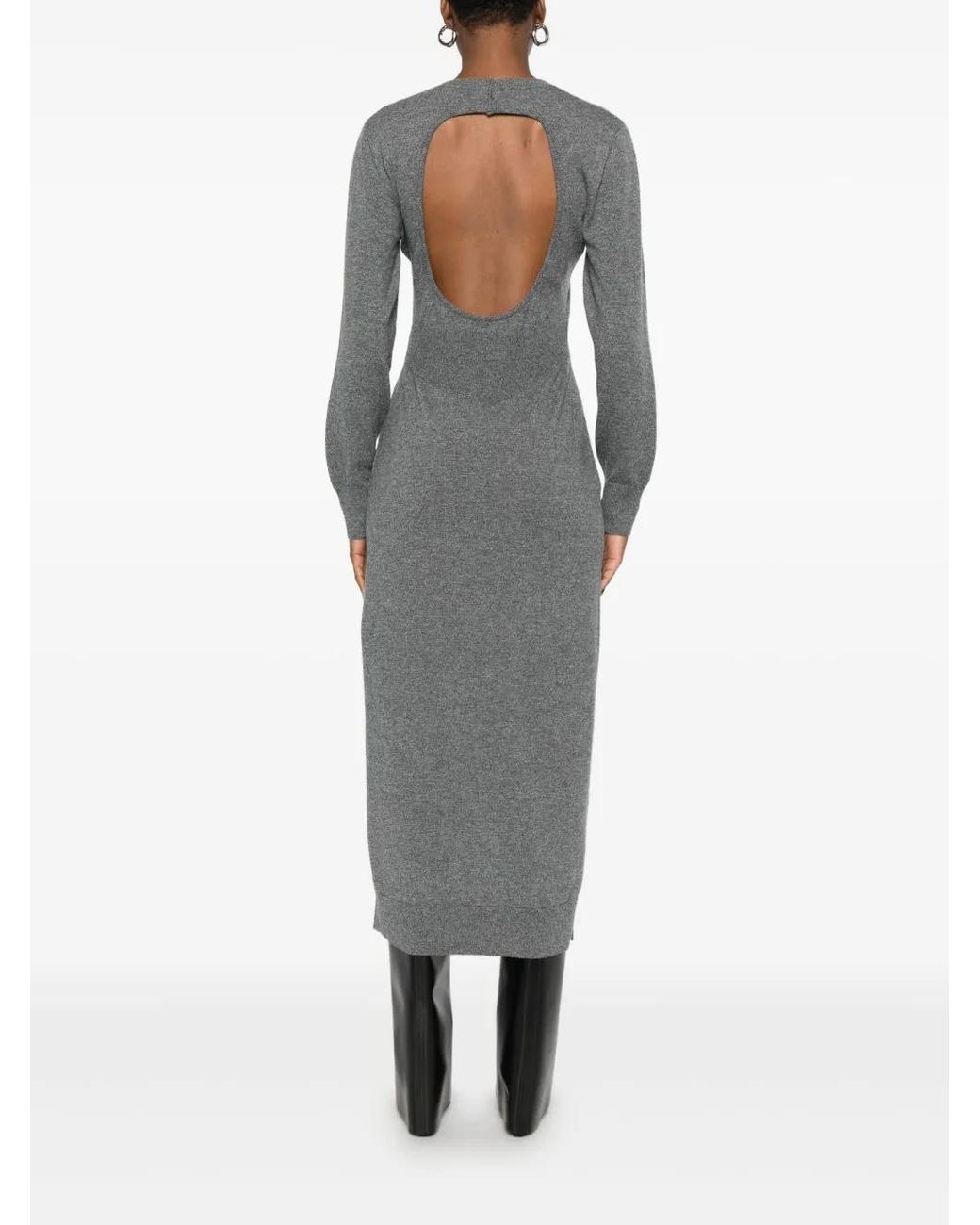 Knitted Dresses Givenchy de color Gray