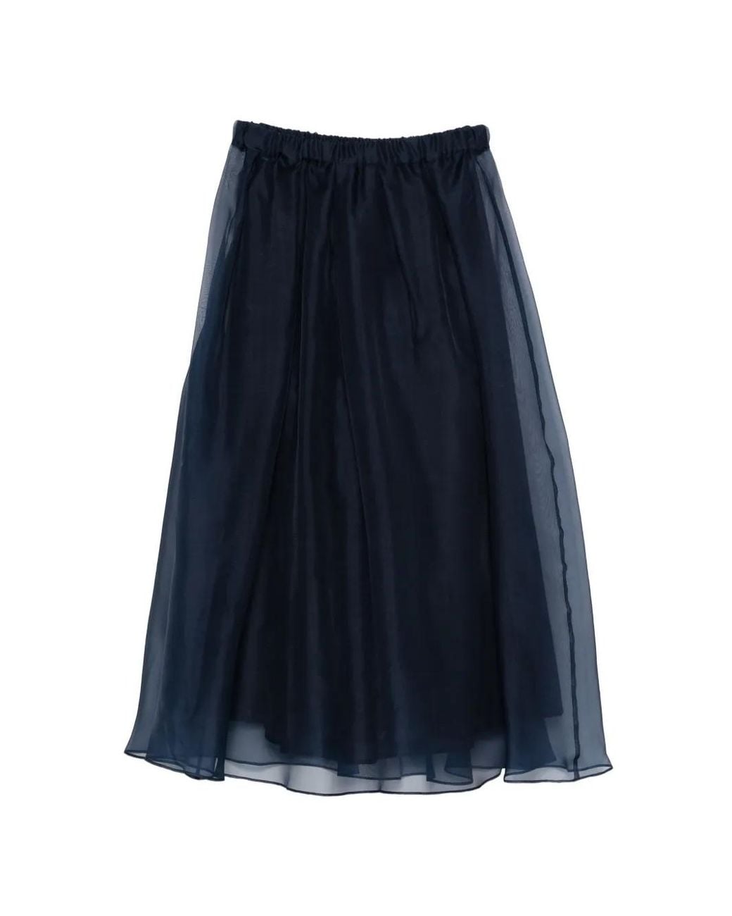 Weekend by Maxmara Blue Visino Pleated Skirt