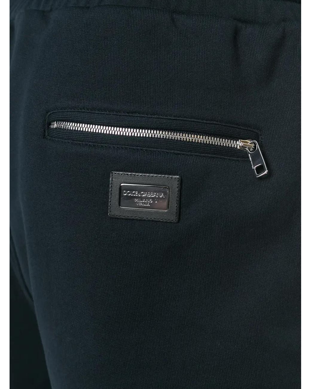 Dolce & Gabbana Blue Drawstring Track Pants for men