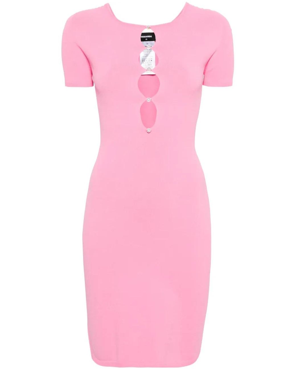 DSquared² Gebreide Jurk in het Pink