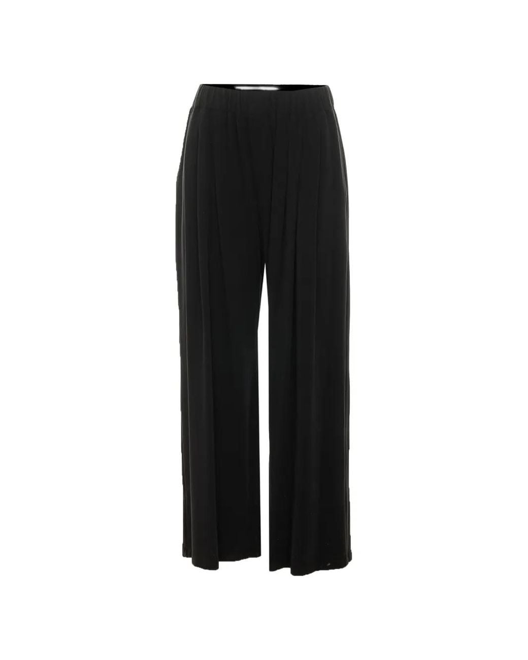 Elle Black Elasticated Loose-Fit Track Pants