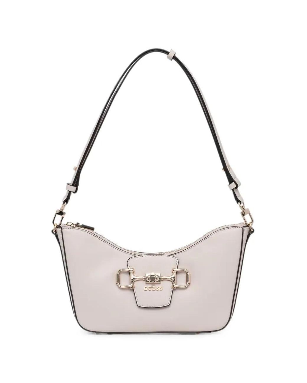Guess White Janie Logo Shoulder Bag