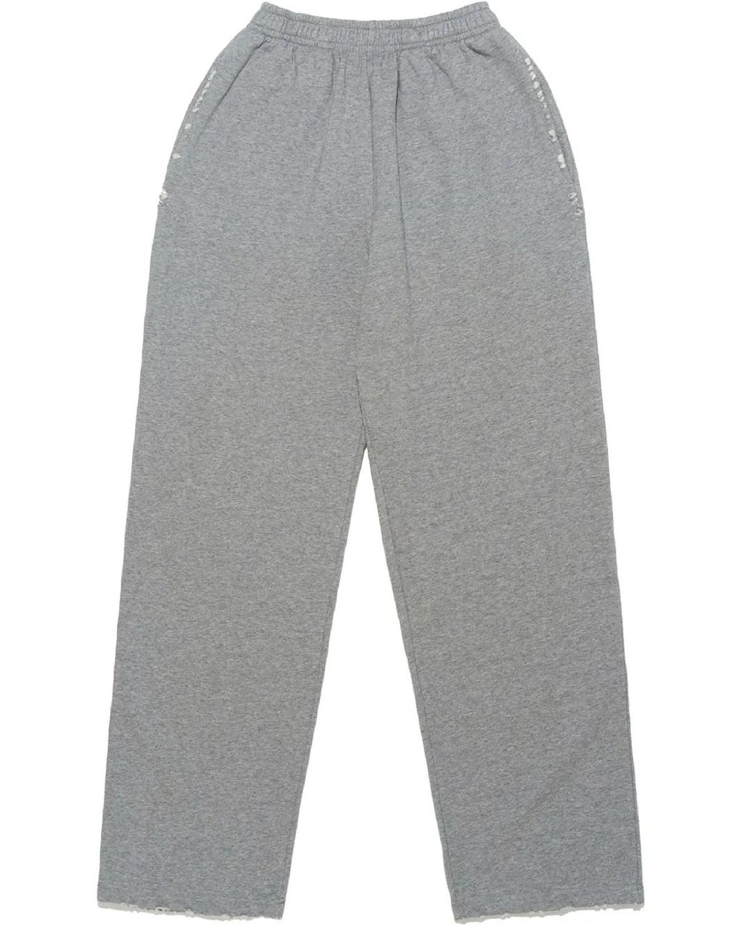 Mainless Gray Distressed Track Trousers