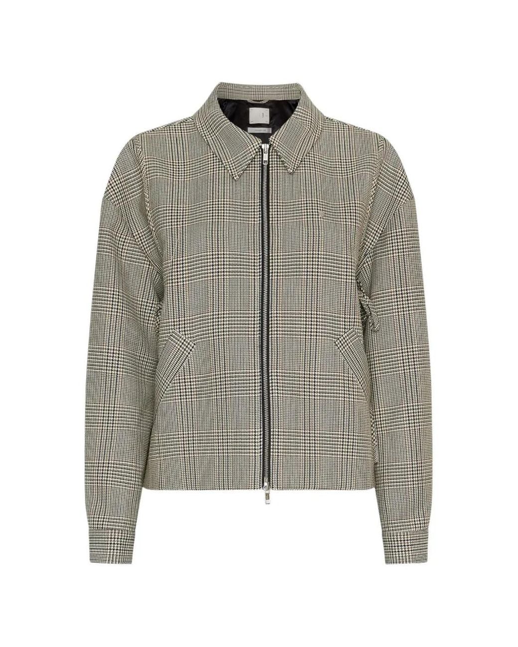 Stel Gray Check Tie-Side Jacket