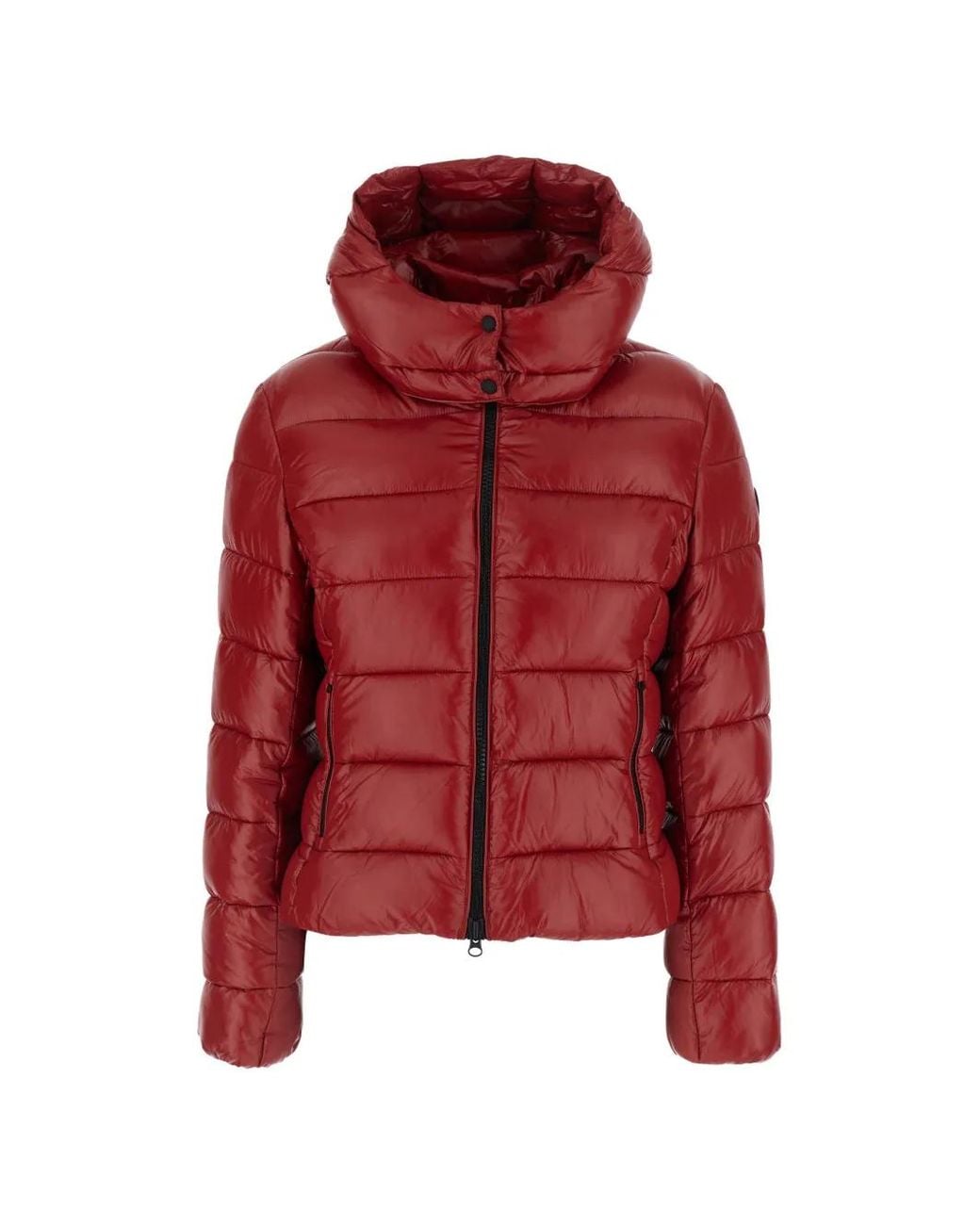 Save The Duck Red Hooded Puffer Jacket