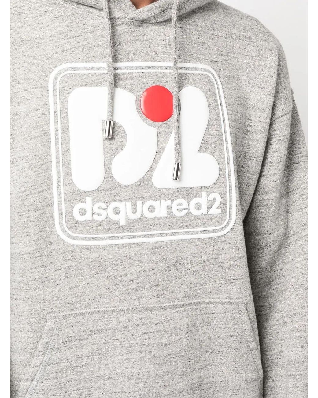 Sudadera Con Capucha Y Logo DSquared² de hombre de color Gray