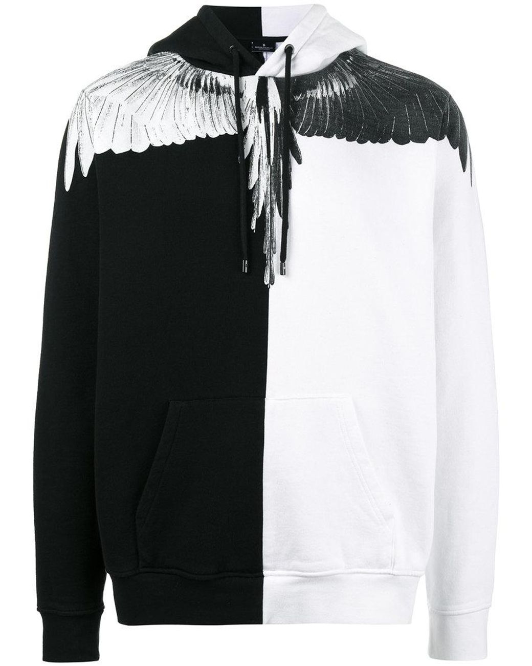 Felpa con cappuccio e stampa Aish da Uomo di Marcelo Burlon in