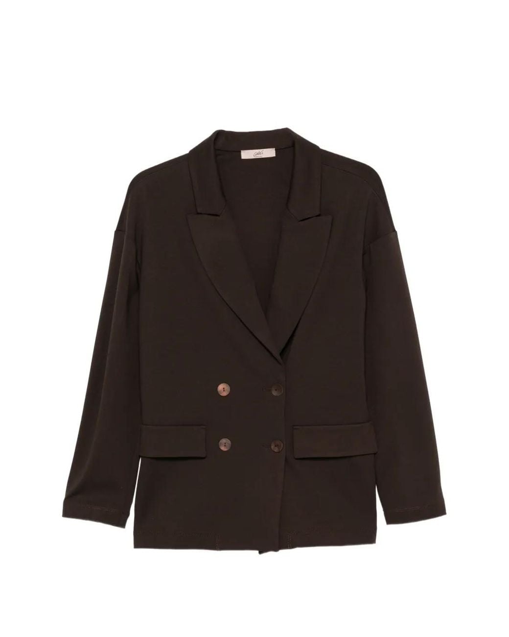Carla G Black Double-Breasted Blazer