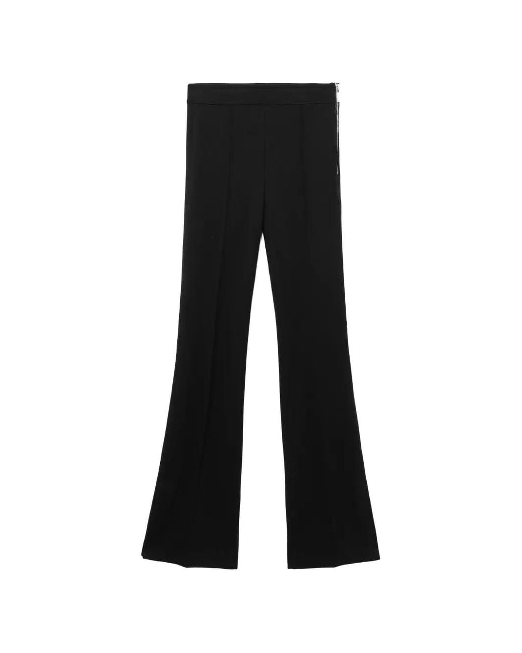 Helmut Lang Black Pantalon Évasé À Zips