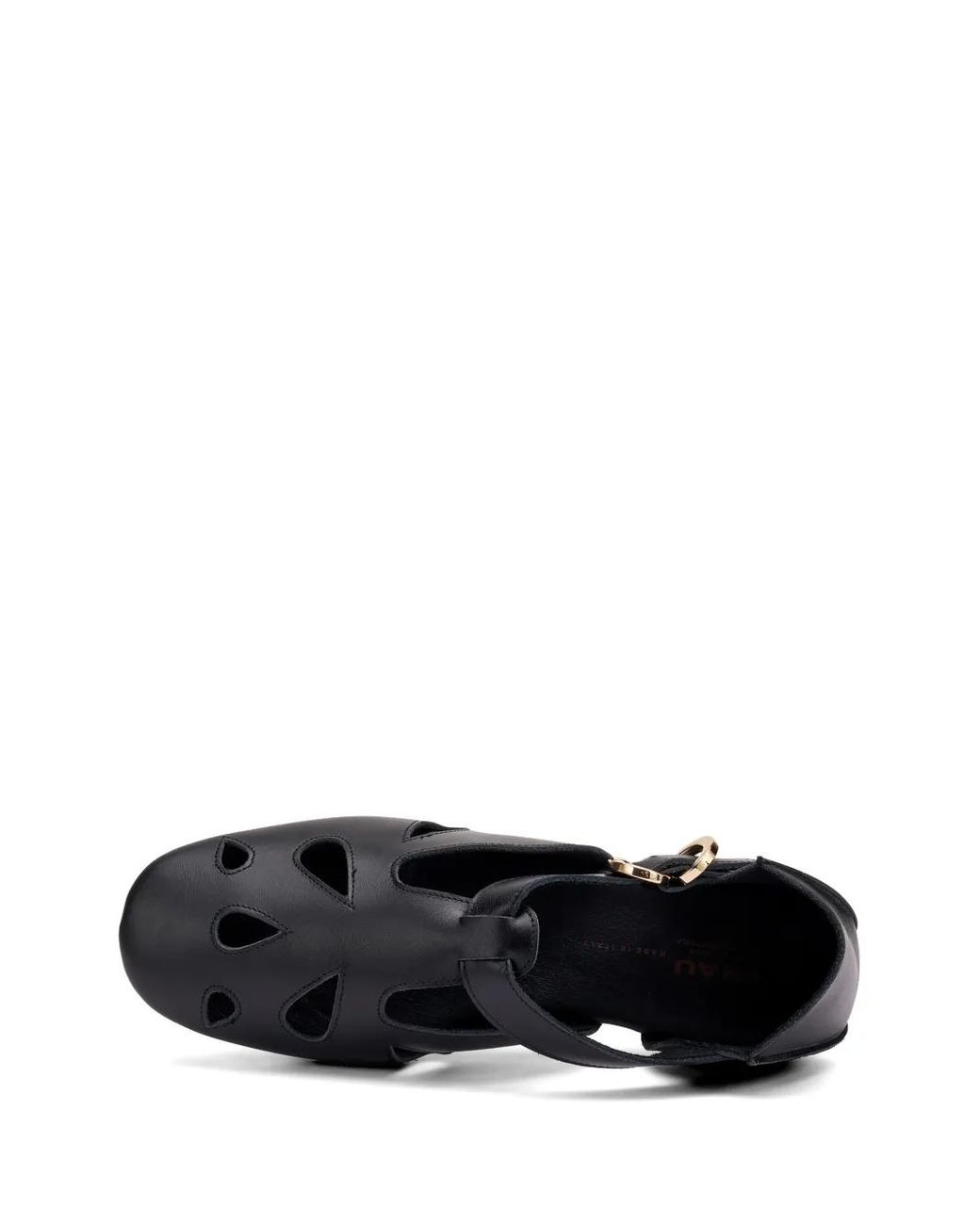 Frau White Cut-Out-Design Sandals