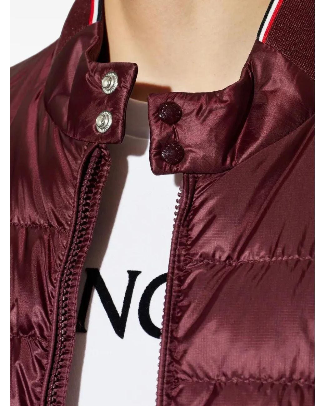 Moncler Red Rigel Quilted Jacket for men