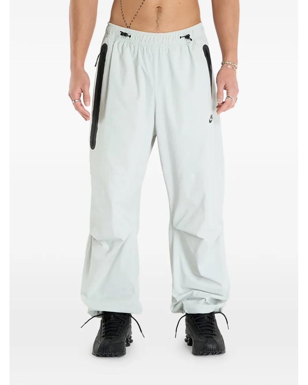 Nike Blue Logo Elasticated-Waistband Track Pants for men