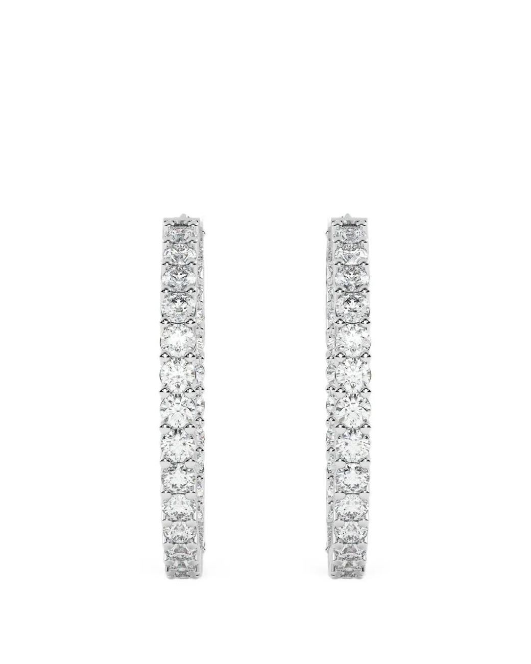 Diamond Essentials White Diamond Hoop Earrings