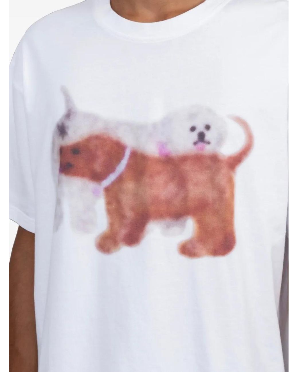 Carne Bollente White Graphic-Print T-Shirt for men