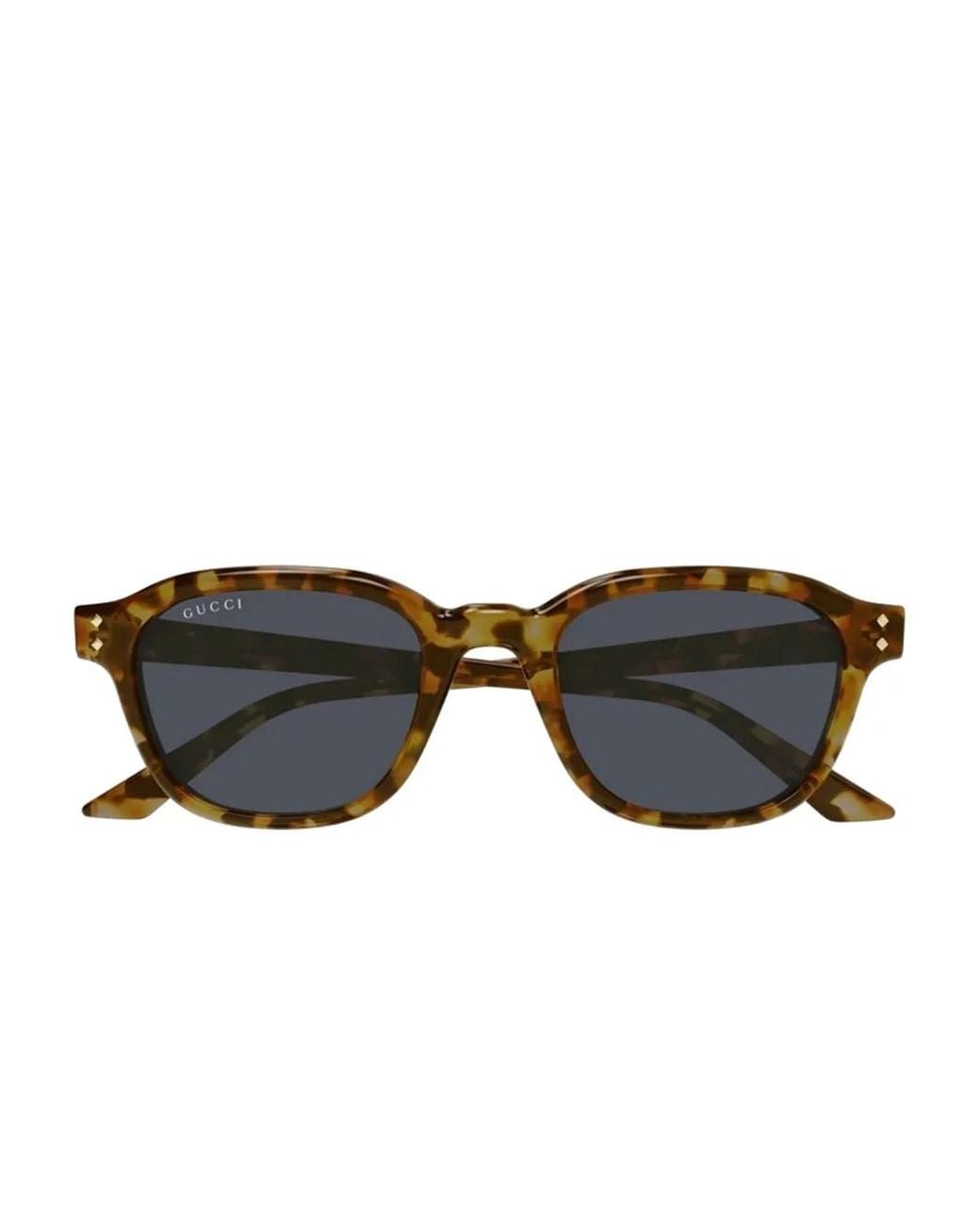 Gucci Black Tortoiseshell-Frame Sunglasses for men