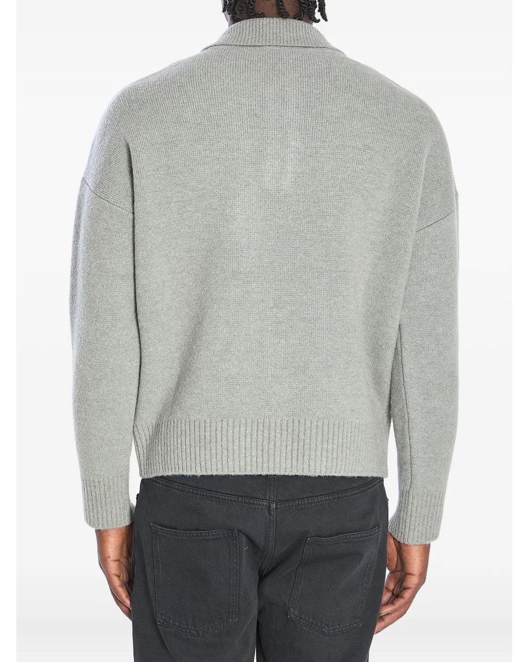 AMI Gray T-Shirts And Polos for men