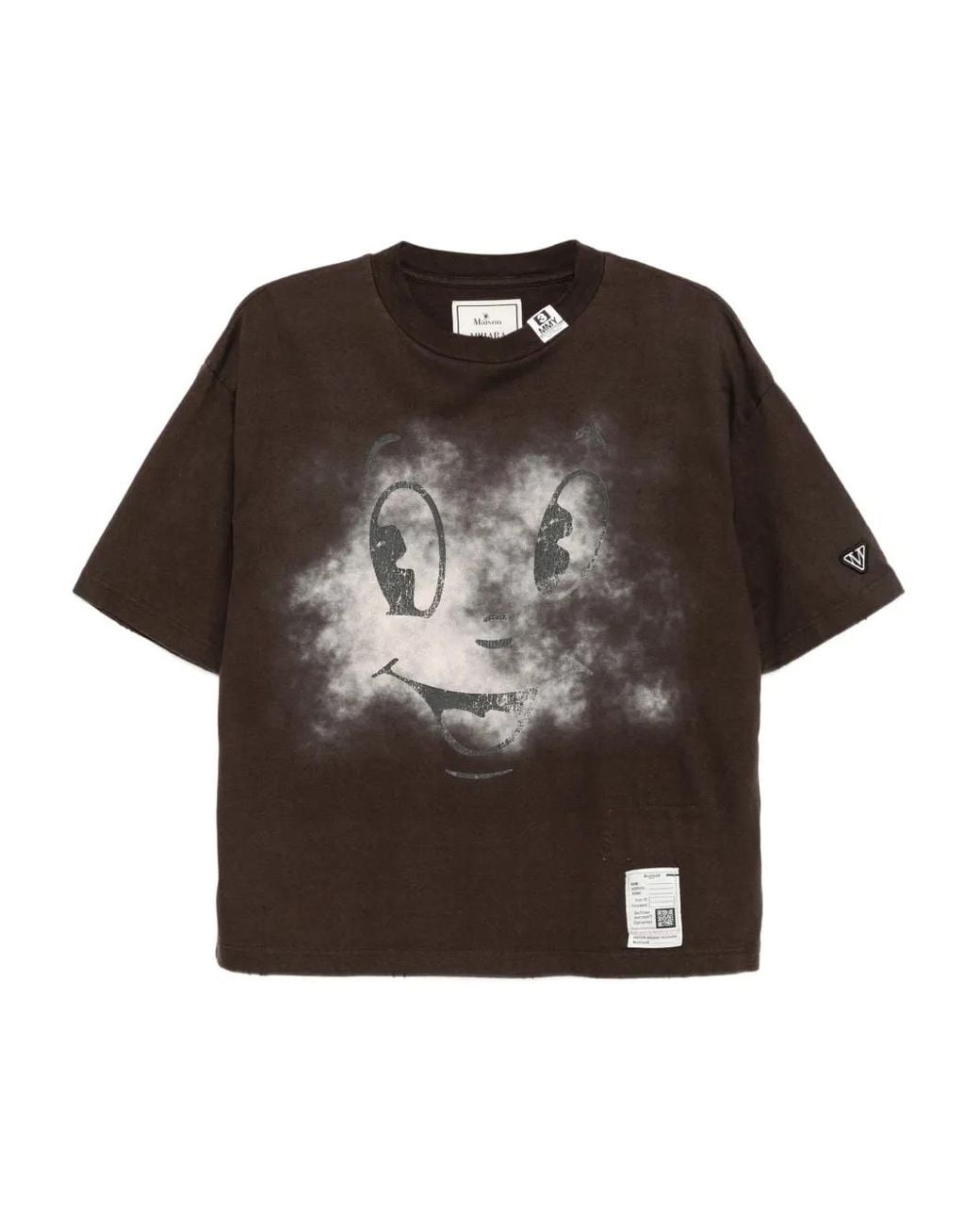 Maison Mihara Yasuhiro Brown Graphic-Print T-Shirt