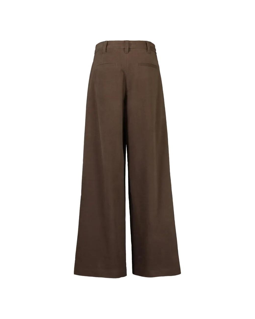 Brunello Cucinelli Brown Moleskin Pleated Trousers