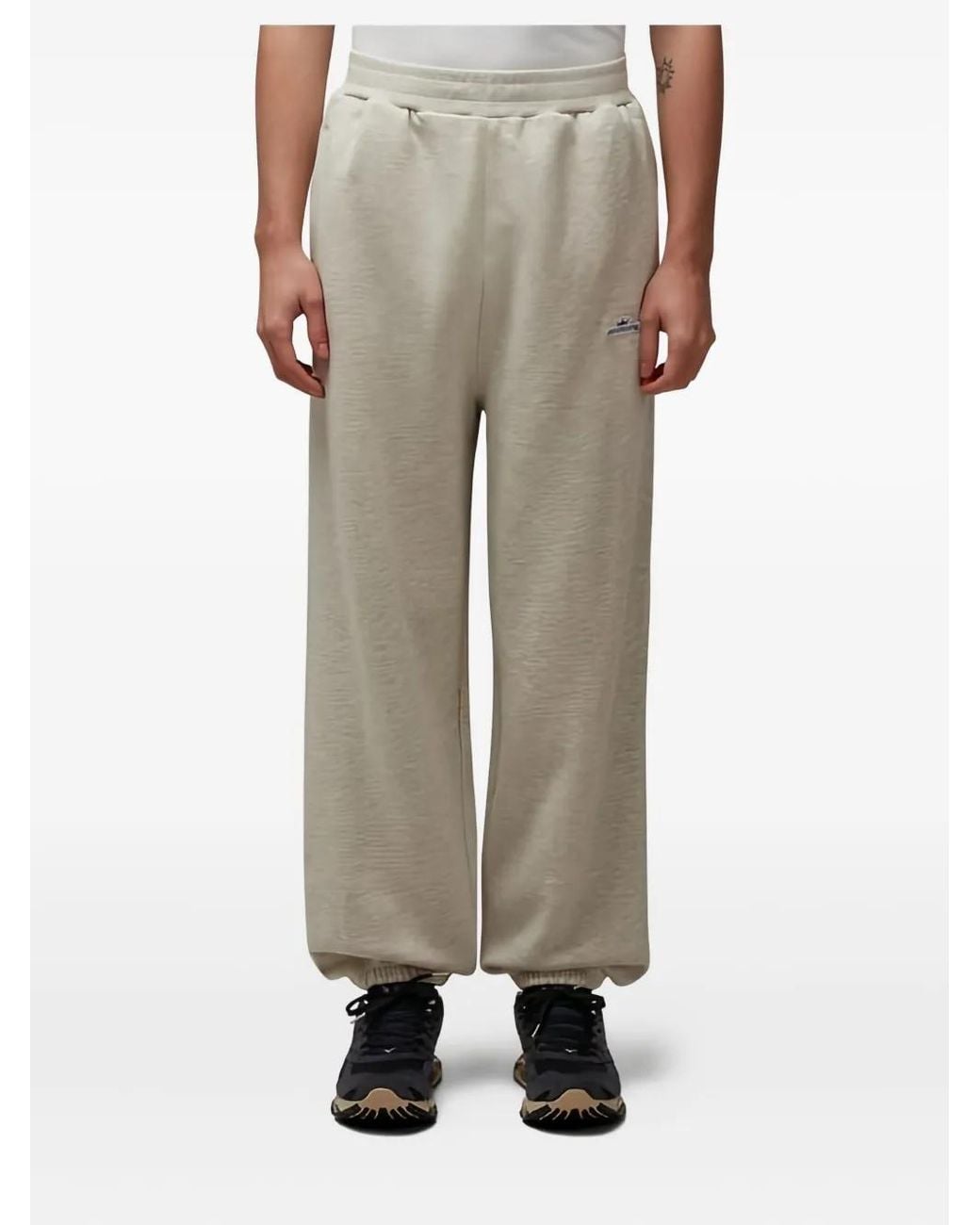 AWAKE NY Natural Crown Logo-Appliqué Track Pants for men