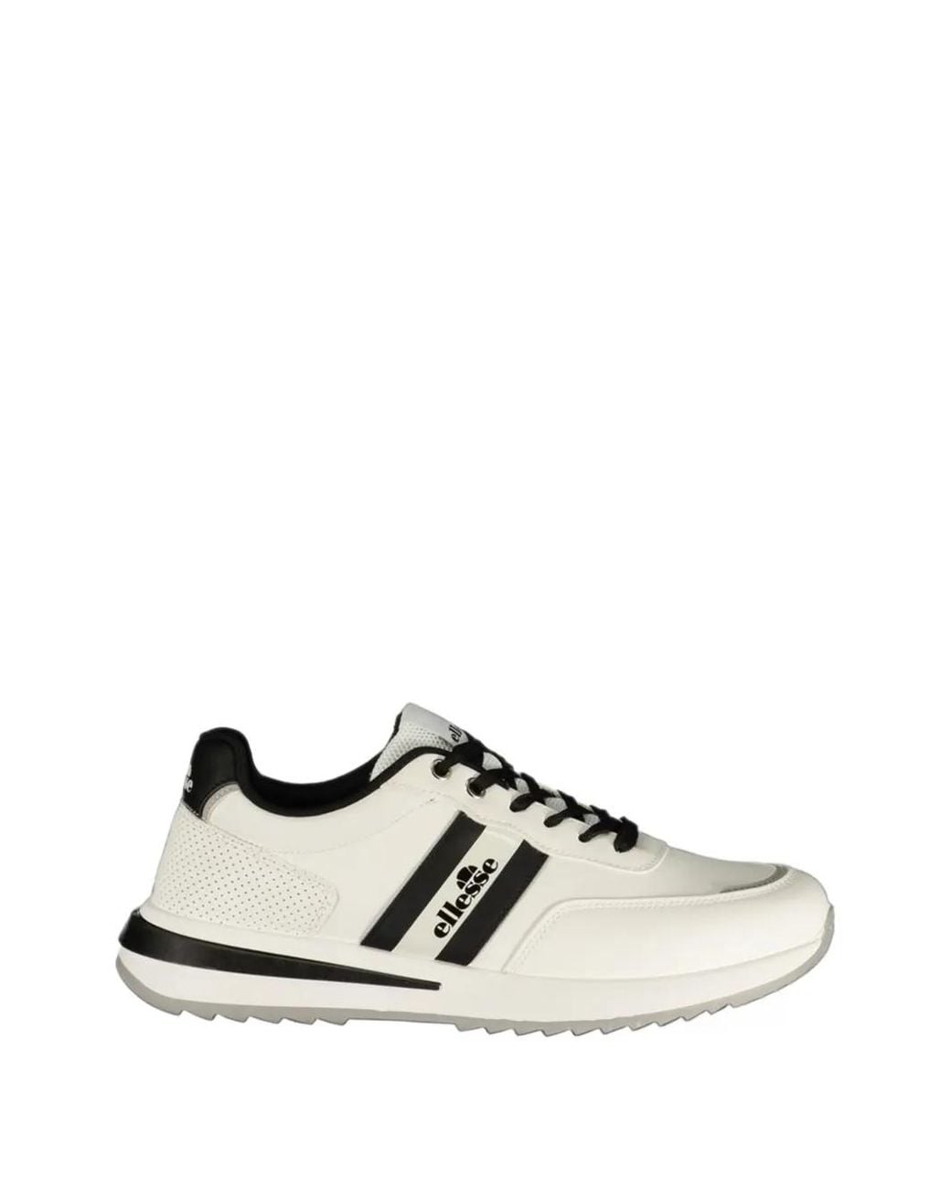 Ellesse White Logo-Print Panelled Sneakers for men