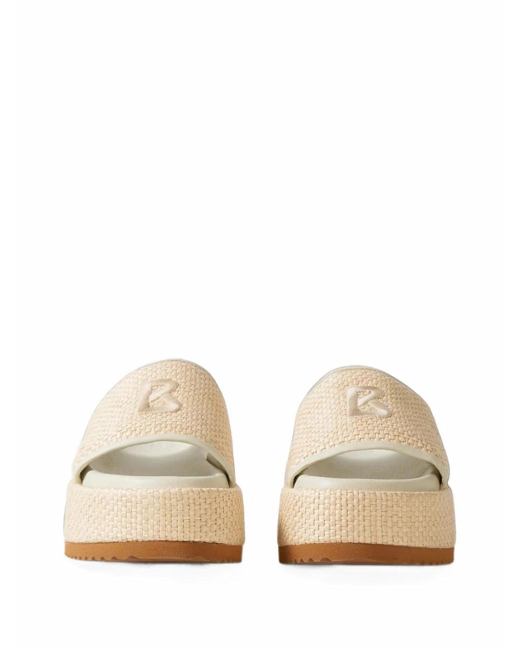 Bogner White Sorrento Platform Sandals