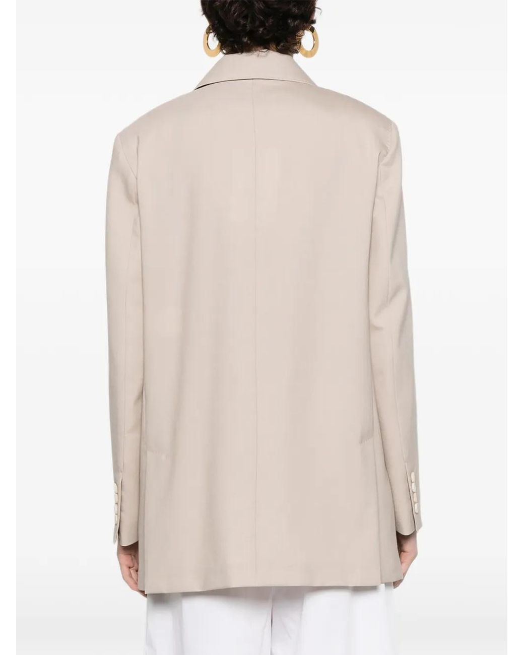 Max Mara White Doppelreihiges Sakko
