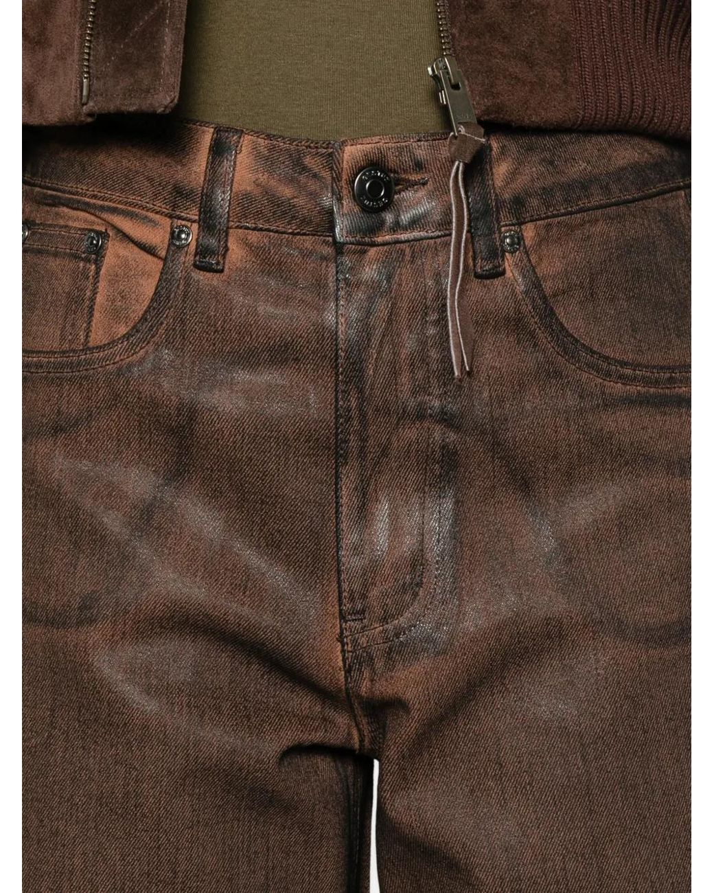 Gestuz Brown Gzcellie Straight-Leg Jeans