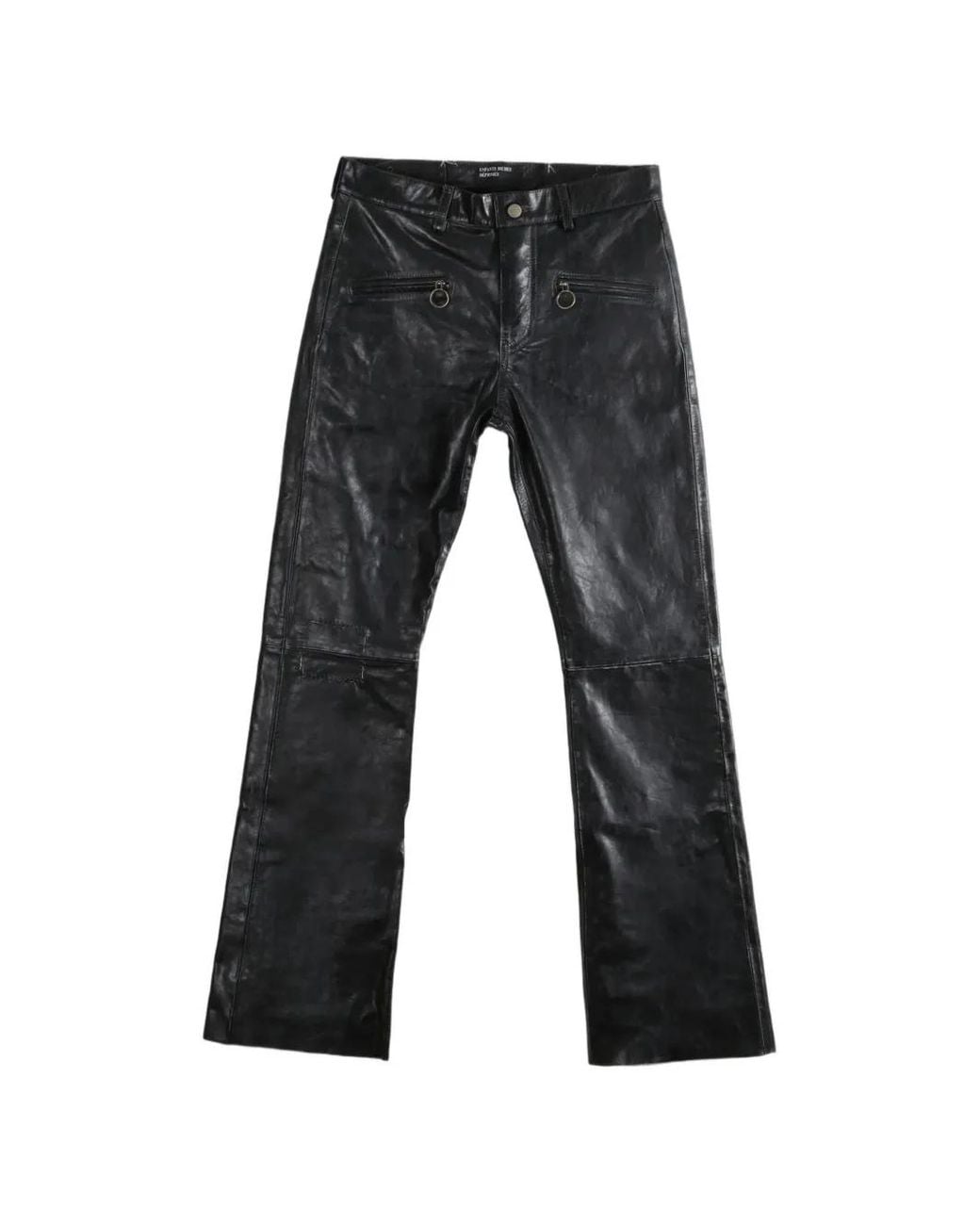 Enfants Riches Deprimes Black Wicked Game Leather Trousers for men