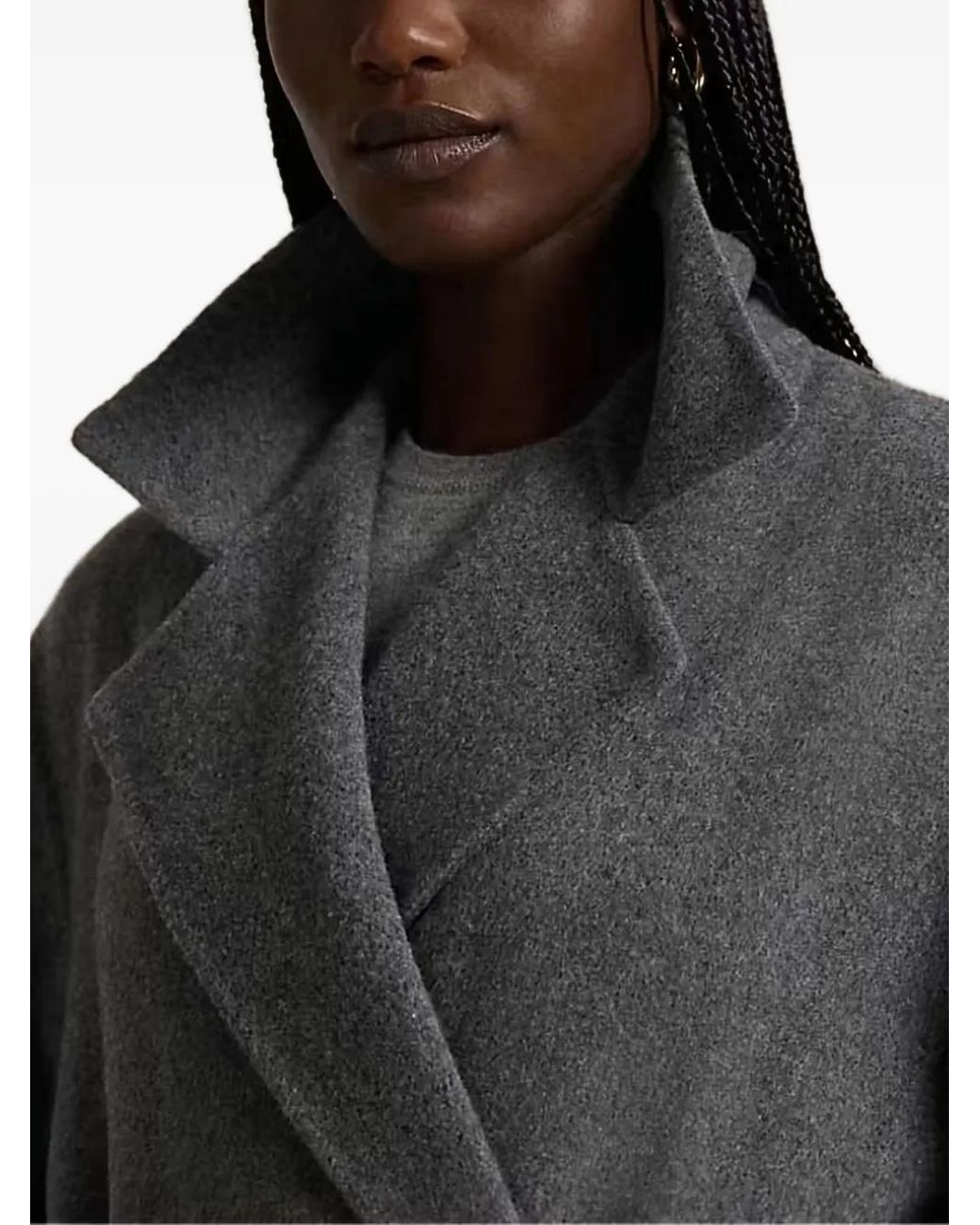 Polo Ralph Lauren Black Wool Coat