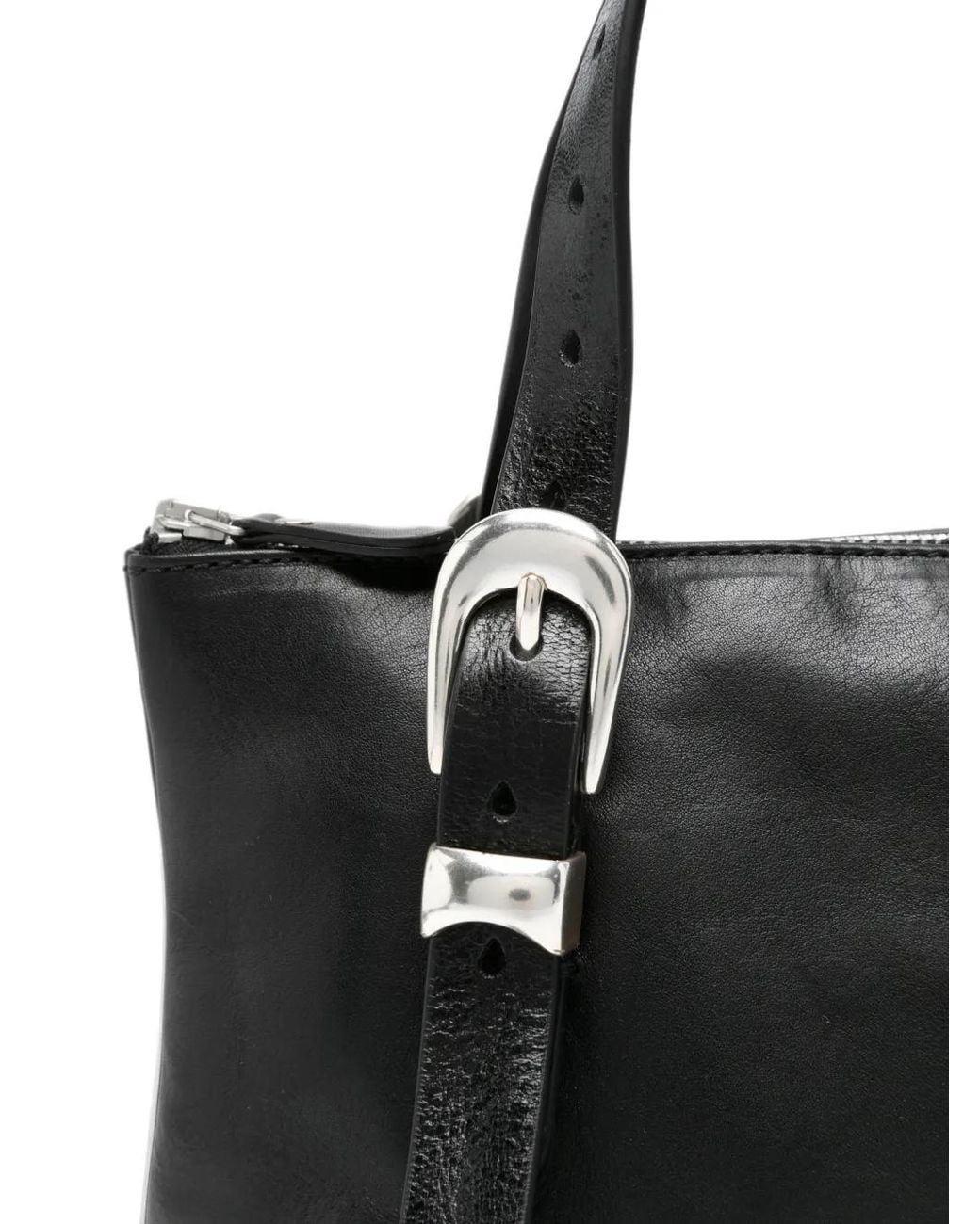 Our Legacy Black Forever Buckle-Detail Shoulder Bag