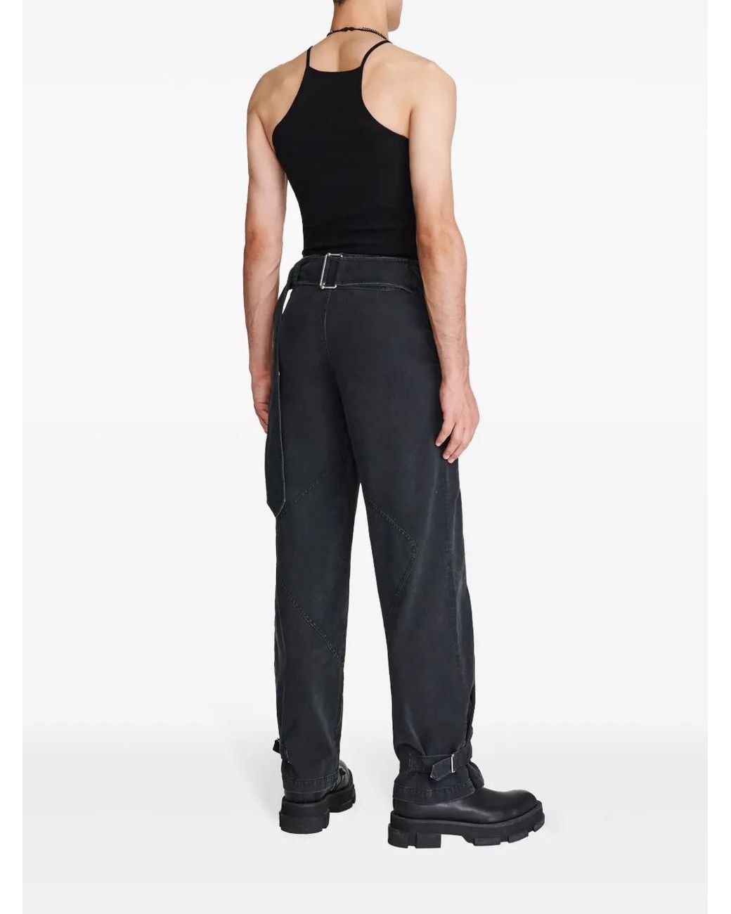 Dion Lee Black Barball Organic-Cotton Tank Top