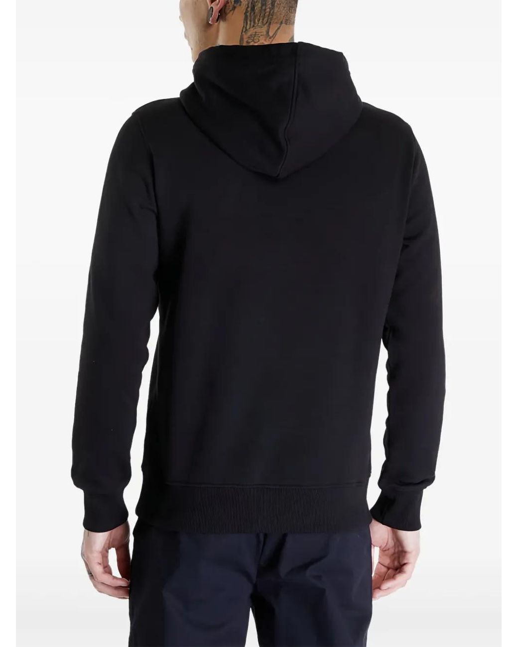 Calvin Klein Blue Logo-Patch Hoodie for men