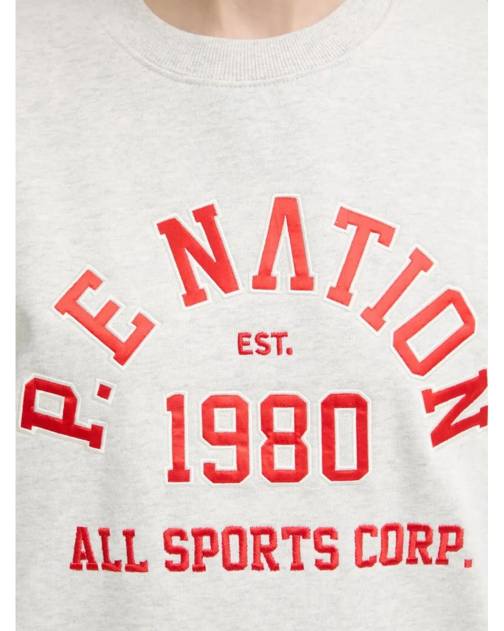 P.E Nation White Logo-Detail Sweatshirt