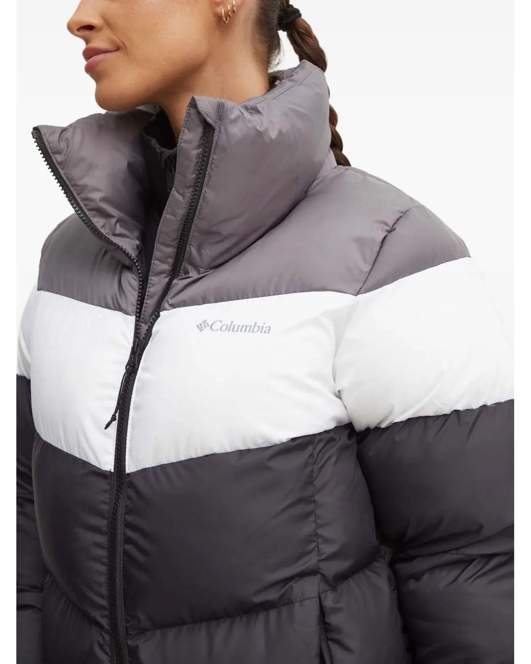 Columbia Gray Puffect Ii Colourblock Puffer Jacket