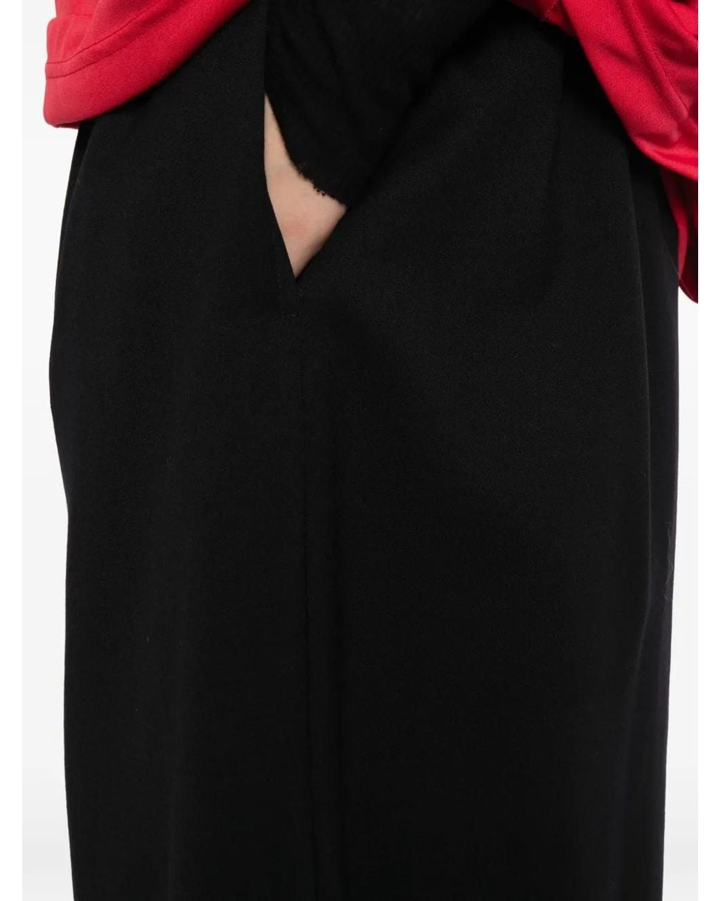 Comme des Garçons Black Elasticated-Waist Cropped Trousers