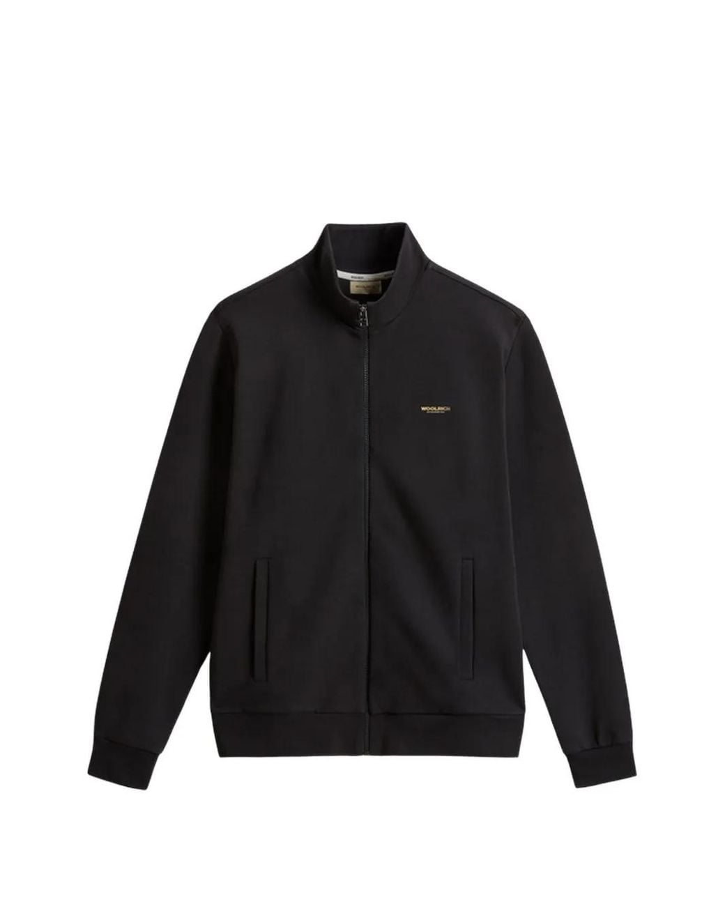Woolrich Black Logo Interlock Jumper – for men