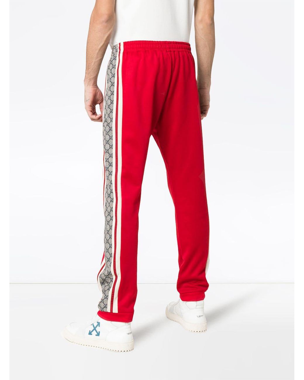 Gucci Cotton GG Stripe Sweatpants in 