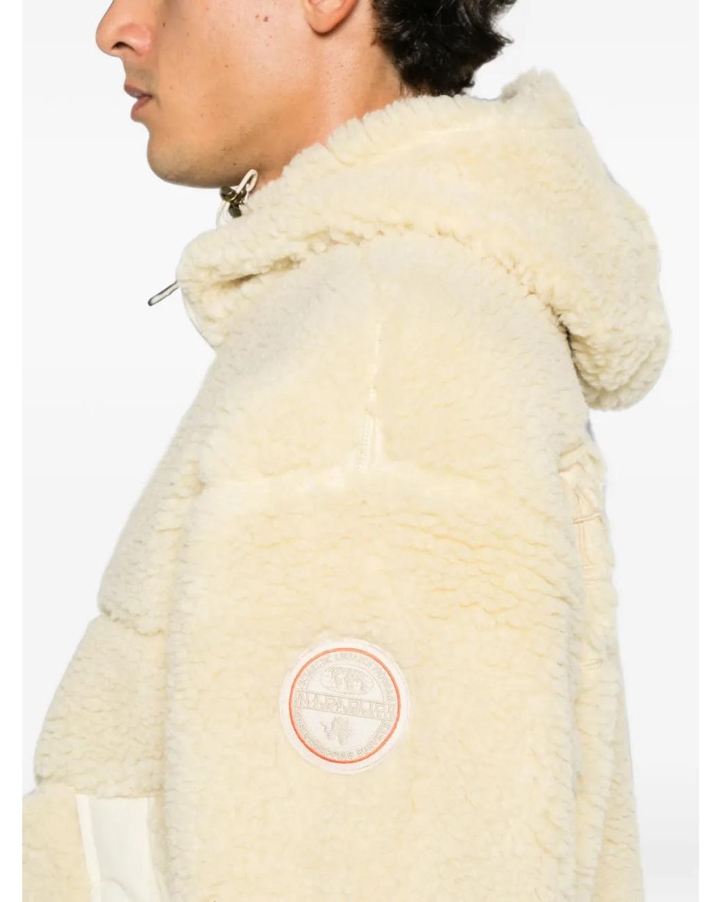 Napapijri Natural Fleece Hooded Jacket for men