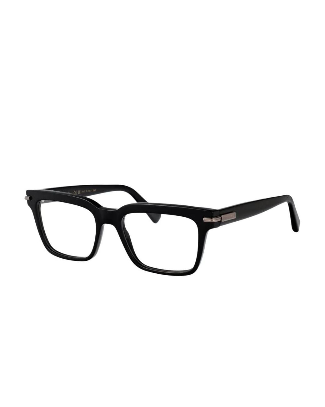 Ferragamo Eyewear Black Rectangular-Frames Glasses for men