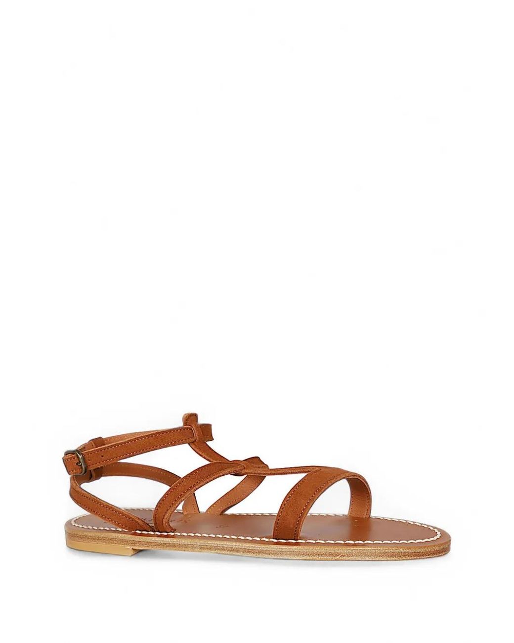 K. Jacques Brown Arelate Flat Sandals