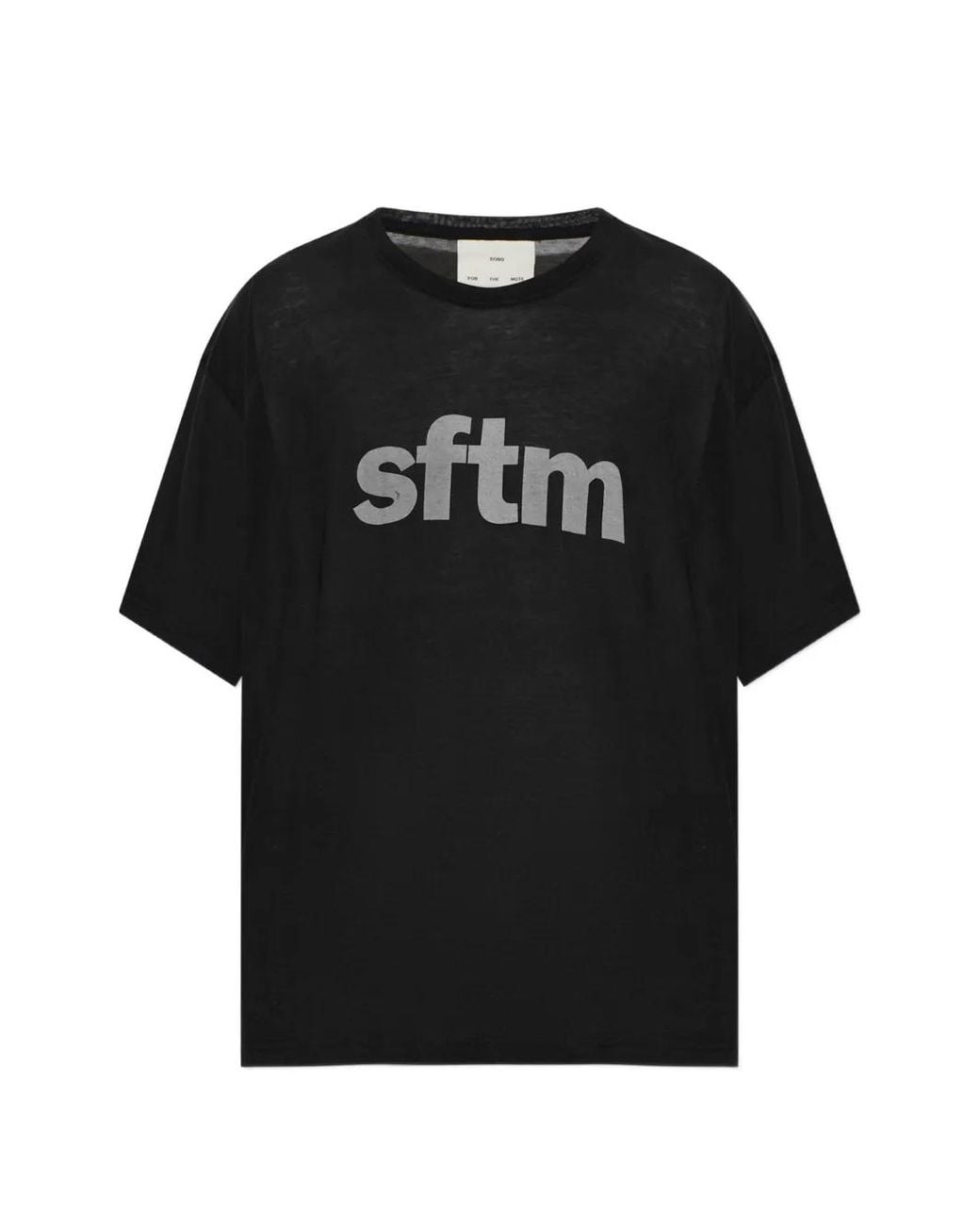 Song For The Mute Black Logo-Print T-Shirt for men