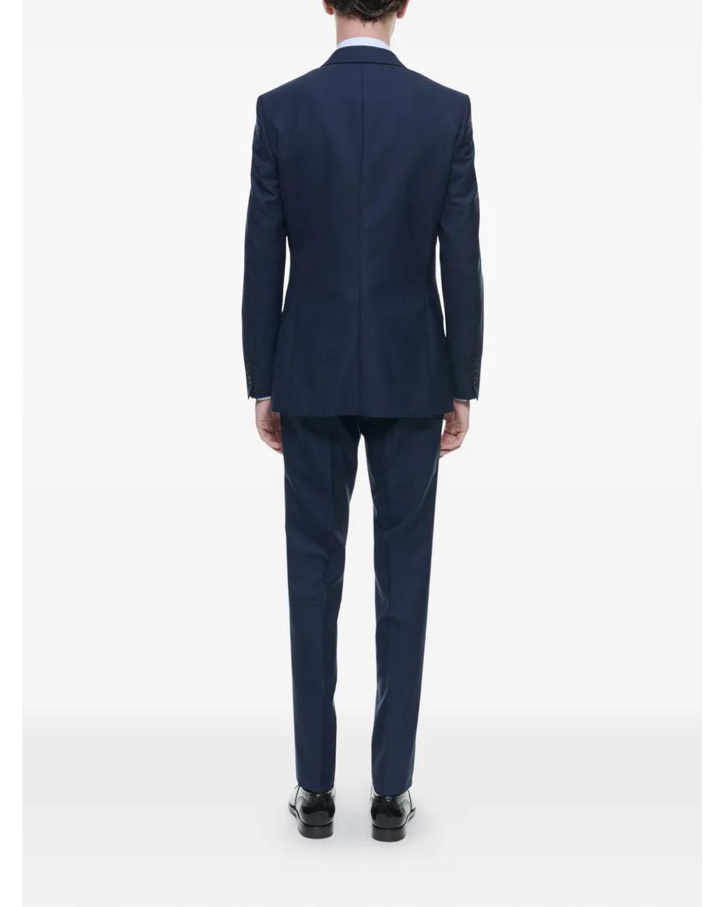 Fursac Blue Virgin Wool Suit for men